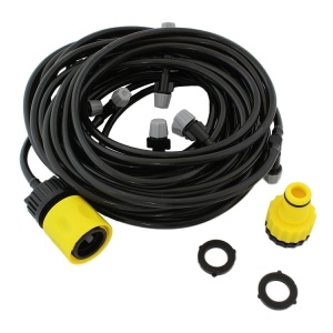 Set cortina de vapori pentru racorire terasa cu 11 aspersoare, model XXL, lungime 10m - Img 1
