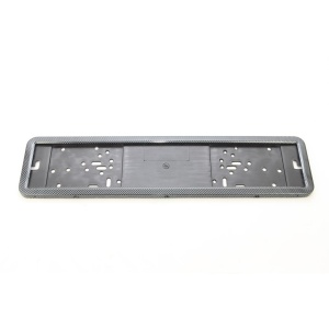 Suport numar inmatriculare INOX + finisaj CARBON, LPF 002 - Img 2