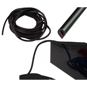 Banda de protectie muchii caroserie, culoare Neagra, lungime 5m - Img 4