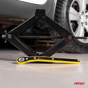 Cric Trapezoidal cu actionare manuala, capacitate ridicare 2000 kg, cu clichet si manusi de lucru - Img 5