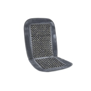 Huse auto cu bile de masaj din lemn si margine de plus gri CSM-01-Grey - Img 1