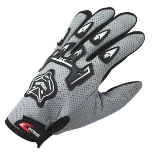 Manusi cu elemente de protectie, cu destinatie Moto, ATV, SSV, QUAD, culoare Gri - Img 2