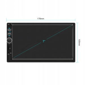 Player Video Auto, dimensiune 2DIN, TouchScreen de 7 inch, 4 x 50W, model WDS-30 cu Bluetooth, Handsfree, Radio, MP3, WMA, MP4, AUX, Card, Telecomanda, Functie Camera Marsarier - Img 4