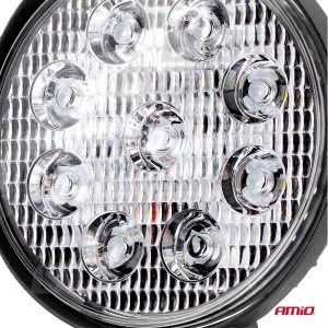 Proiector LED pentru Off-Road, ATV, SSV, culoare 6500K, LED FLOOD, 27W, tensiune 9 - 36V, diametru Ø110 mm - Img 5
