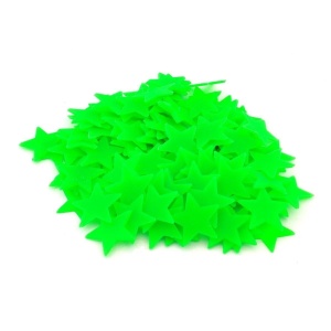 Set 100 stelute decorative Fluorescente care absorb lumina si stralucesc in intuneric - Img 3