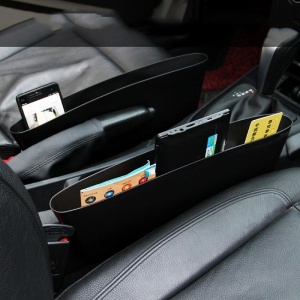 Set 2 organizatoare auto de tip "buzunar", montaj intre scaun si consola centrala, dimensiune 35 x 11 cm - Img 3