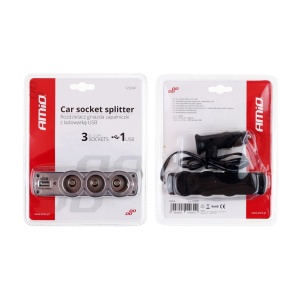 Splitter bricheta auto SOC4 3+1 USB - Img 2