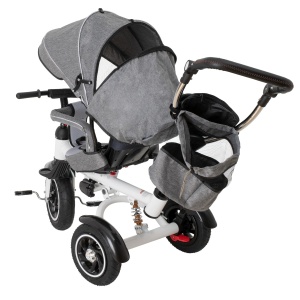 Tricicleta si Carucior pentru copii Premium TRIKE FIX V3 culoare Gri - Img 6