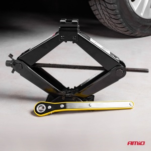 Cric Trapezoidal cu actionare manuala, capacitate ridicare 2000 kg, cu clichet si manusi de lucru - Img 6