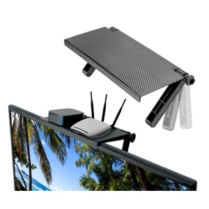 Etajera TV / Monitor din ABS, reglabila, dimensiune 33 x 16.5 cm - Img 1