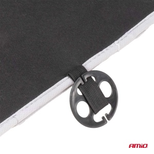 Husa scaun auto cu bile de masaj si suport lombar, dimensiuni 110 x 46 cm, culoare Gri - Img 5