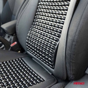 Husa scaun auto cu bile de masaj, suport lombar si tetiera, dimensiuni 147 x 68 cm, culoare Neagra - Img 4