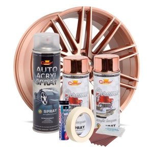 Kit complet reparatie si vopsire jante culoare Cupru Metalic, V2 - Img 2