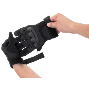 Manusi Tactice cu elemente de protectie, marime XL, cu destinatie Moto, ATV, SSV, QUAD, culoare Neagra - Img 3
