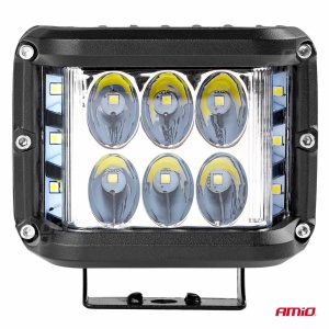 Proiector LED pentru Off-Road, ATV, SSV, culoare 6500K, cu doua functii, tensiune 9 - 36V, dimensiune, 110 x 75 mm - Img 2