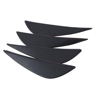 Set 4 buc. aripioare ornamentale bara tuning, culoare neagra - Img 4