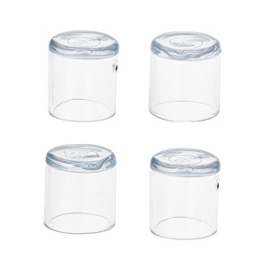 Set 4 buc. protectii anti-zgarieturi picioare scaun, diametru 19mm, culoare transparent - Img 3