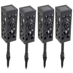 Set 4 lampi solare de gradina cu picior tip "Lampion" cu LED - Img 5