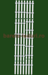 Set barete led tv HORIZON / HITACHI / TOSHIBA 55" inchi - 4 barete tip A + 3 barete tip B - 55HL7500U, 55HL7510U, 55U6863DB, 55U6863DG, 55U6863DA - Img 2