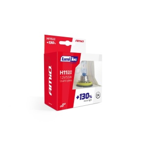Set becuri cu halogen H11 12V 55W LumiTec LIMITED + 130% DUO BOX - Img 2