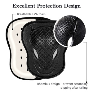 Set pentru copii, 6 x protectii pentru genunchi, coate si incheieturi (bicicleta, role, skateboard, patine) - Img 5