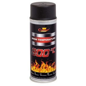 Spray Vopsea Rezistenta Termic pentru Etrieri, culoare Negru, 400ml, Champion Color, 800 °C - Img 2