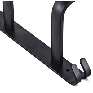 Suport de prosoape pentru baie tip "Mansarda" din aluminiu, lungime 60 cm, culoare Negru Mat - Img 4