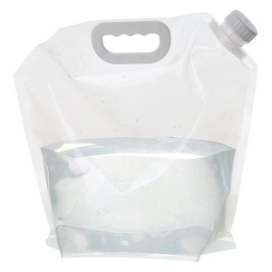 Canistra 10l reutilizabila, pliabila, etansa, transparenta, pentru apa potabila necesara in calatorii, camping, off-road, ATV - Img 1