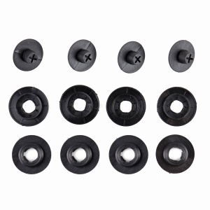 Husa volan din PIELE NATURALA NEAGRA CU DUNGA ROSIE, pentru autoturisme, diametru 37 - 39 cm, cu ac si ata (se coase, aspect ORIGINAL) - Img 5
