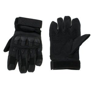 Manusi Tactice cu elemente de protectie, marime XL, cu destinatie Moto, ATV, SSV, QUAD, culoare Neagra - Img 4