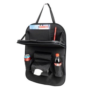 Organizator auto cu masa rabatabila, montaj pe spatarul scaunului - Img 1