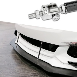 Set 2 Tije din Aluminiu reglabile pentru Consolidare Spoiler, lungime 15cm, IMITATIE CARBON - Img 7