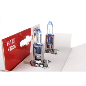 Set becuri cu halogen H1 12V 55W LumiTec LIMITED + 130% DUO BOX - Img 3
