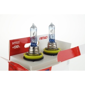 Set becuri cu halogen H11 12V 55W LumiTec LIMITED + 130% DUO BOX - Img 3