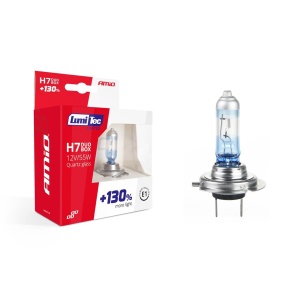 Set becuri cu halogen H7 12V 55W LumiTec LIMITED + 130% DUO BOX - Img 1