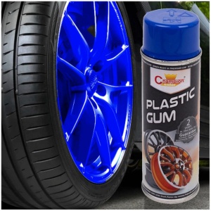 Spray Vopsea Cauciucata pentru Jante, culoare Albastra, 400ml, Champion Color - Img 1