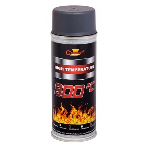 Spray Vopsea Rezistenta Termic pentru Etrieri, culoare Antracit, 400ml, Champion Color, 800 °C - Img 2
