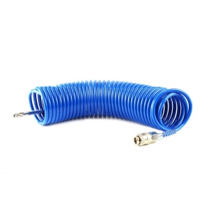 Furtun spiralat pentru aer comprimat din PE, 5 x 8mm, lungime 10m, PT-04 - Img 1
