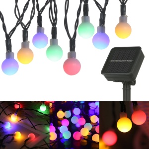 Ghirlanda Magica Luminoasa de exterior cu 50 LED-uri Multicolore, 8 functii si Panou Solar, lungime 6,7 m - Img 6
