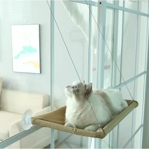 Hamac Elegant pentru pisica cu montaj pe geam, 55 x 32 cm - Img 2