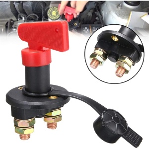Intrerupator "Contact General" dimensiune MICA pentru Autoutilitara, 12V - 24V, cu cheie din plastic - Img 1