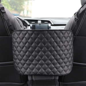 Organizator scaun auto de tip sacosa, 27 x 39cm, culoare neagra - Img 1