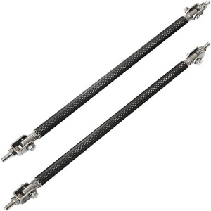 Set 2 Tije din Aluminiu reglabile pentru Consolidare Spoiler, lungime 10cm, IMITATIE CARBON - Img 6