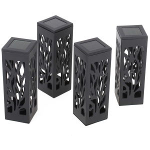 Set 4 lampi solare de gradina cu picior tip "Lampion" cu LED - Img 7