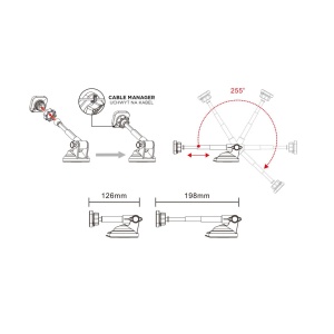 Suport magnetic auto pentru telefon Premium HOLD-14 - Img 3