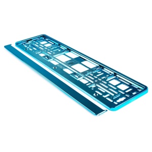 Suport numar inmatriculare din plastic, calitate Premium, culoare TURQUOISE - Img 3