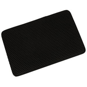 Covoras impermeabil pentru litiera pisici, dimensiune 40 x 60 cm, dublu strat, culoare Neagra - Img 8