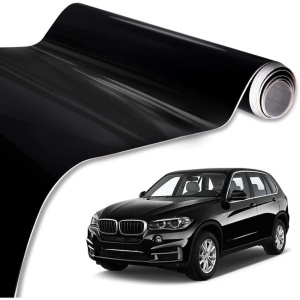 Folie auto pentru colantare integrala, Termoplastica, cu tehnologie "BUBBLE FREE", culoare Negru, finisaj Lucios, dimensiune 3,0m x 1,52m - Img 1