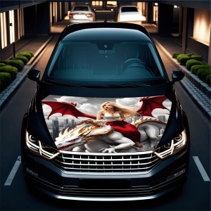 Folie Capota Auto "Hood Art" rezistenta la exterior, marime S (150 x 110cm) - Cod: AVX-CAPOTA-009S - Img 2