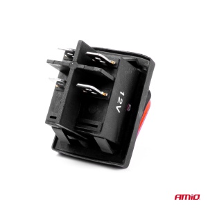 Intrerupator On/Off, 12/24V, dreptunghiular, waterproof, iluminat culoare Rosu, destinatie auto, utilitare, Off-Road, ATV, SSV, QUAD - Img 4